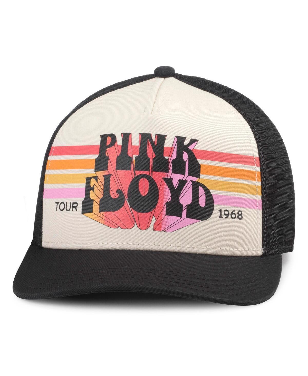 American Needle Mens Cream Pink Floyd Sinclair Trucker Adjustable Hat - Cream, Black Product Image