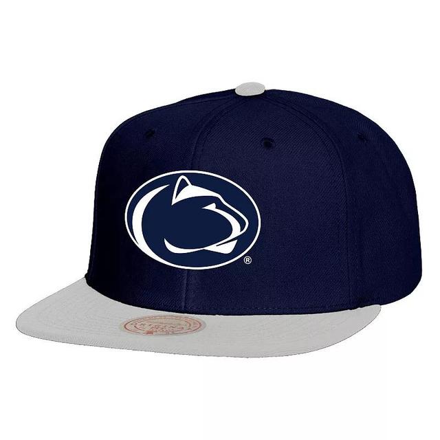 Mens Mitchell & Ness /White Penn State Nittany Lions 2-Tone 2.0 Snapback Hat, Blue Product Image