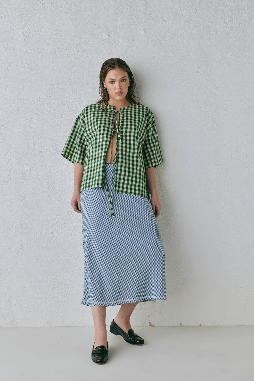 Holland Midi Skirt Blue Product Image