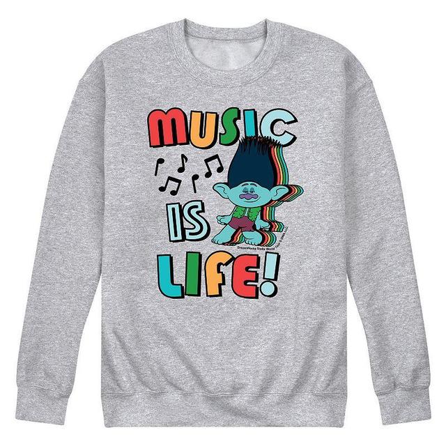 Mens Trolls Music Is Life Sweatshirt Product Image