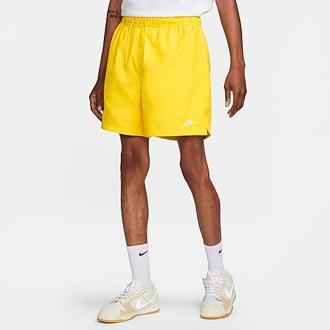 Nike Mens Nike Club Flow Shorts - Mens Lightning/White Product Image