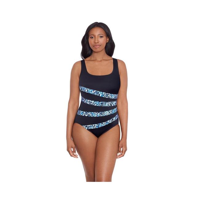 Womens Longitude Fan Tank One-Piece Swimsuit Product Image