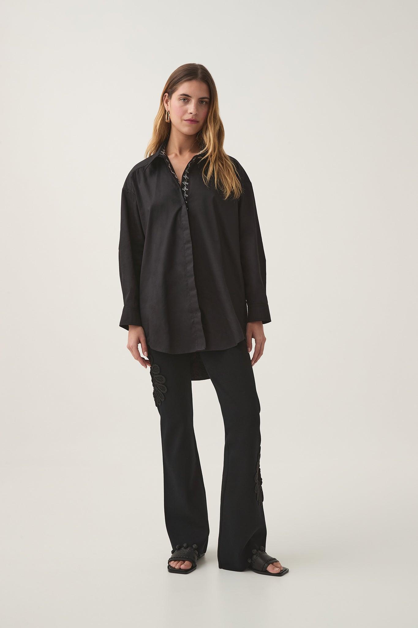 Jacqueline Oversized Logo Shirt Product Image