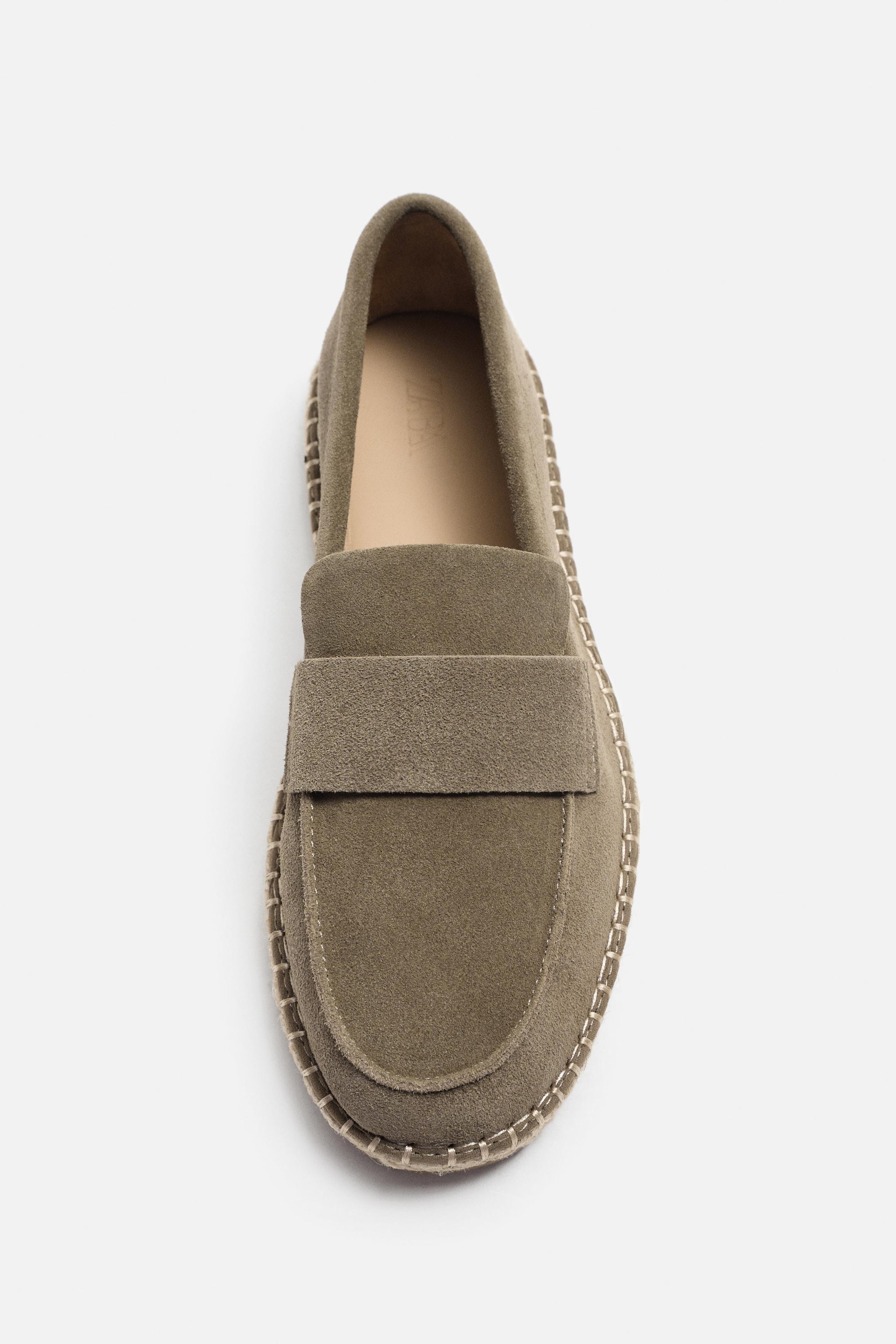 JUTE SOLE LEATHER LOAFERS Product Image