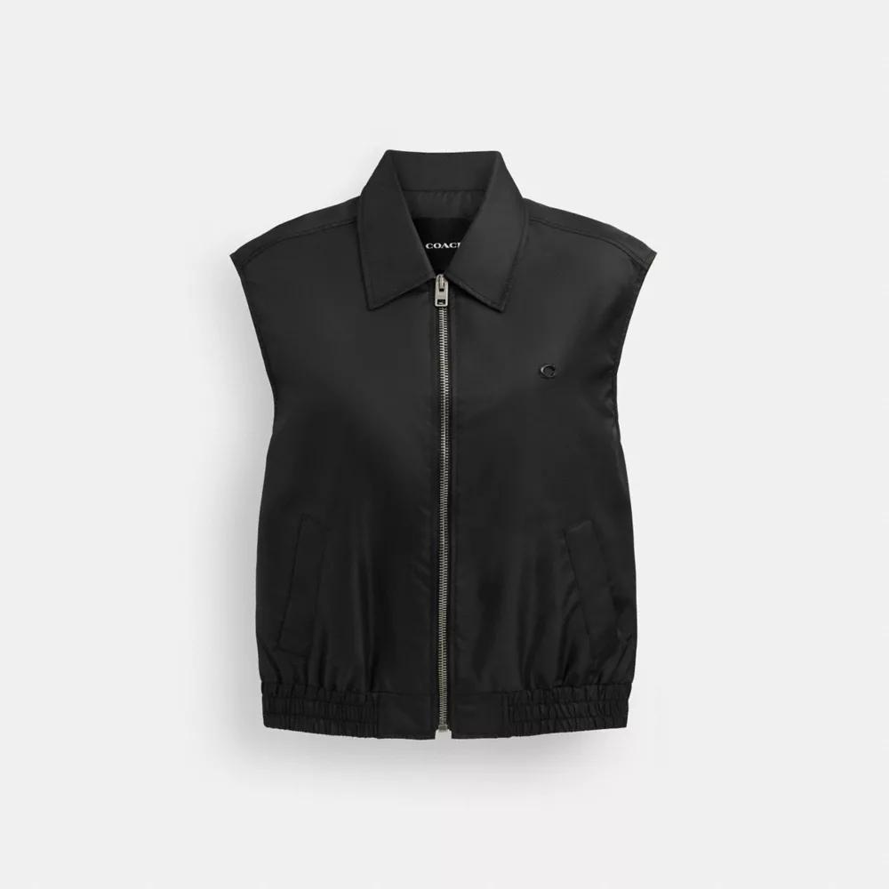 Cropped Vest In Recycled Nylon Product Image