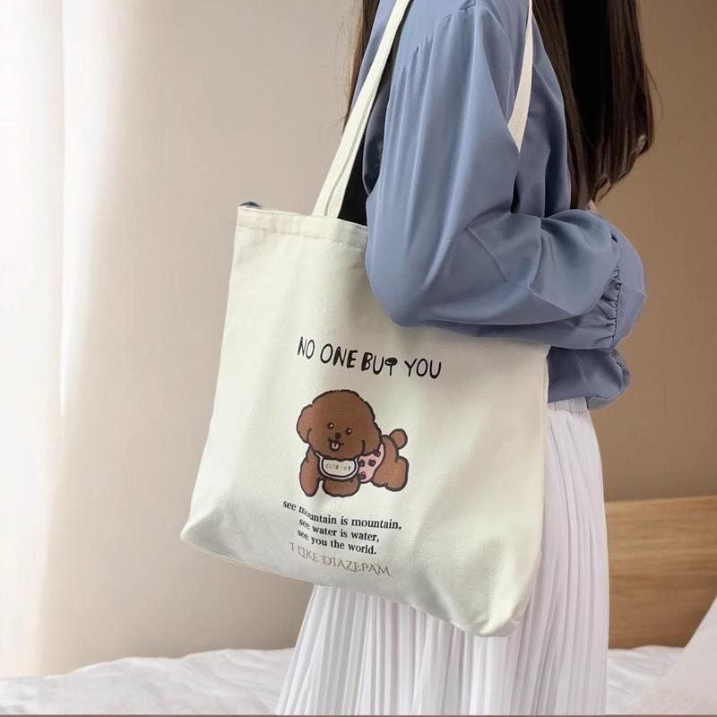 Cartoon Print Tote Bag Product Image