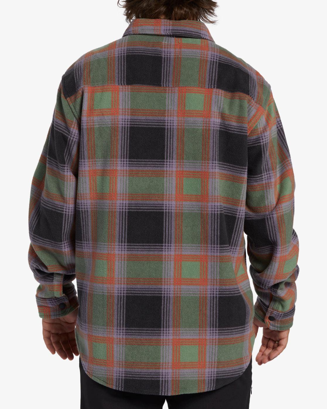 A/Div Furnace Long Sleeve Flannel Shirt - Grey Violet Male Product Image