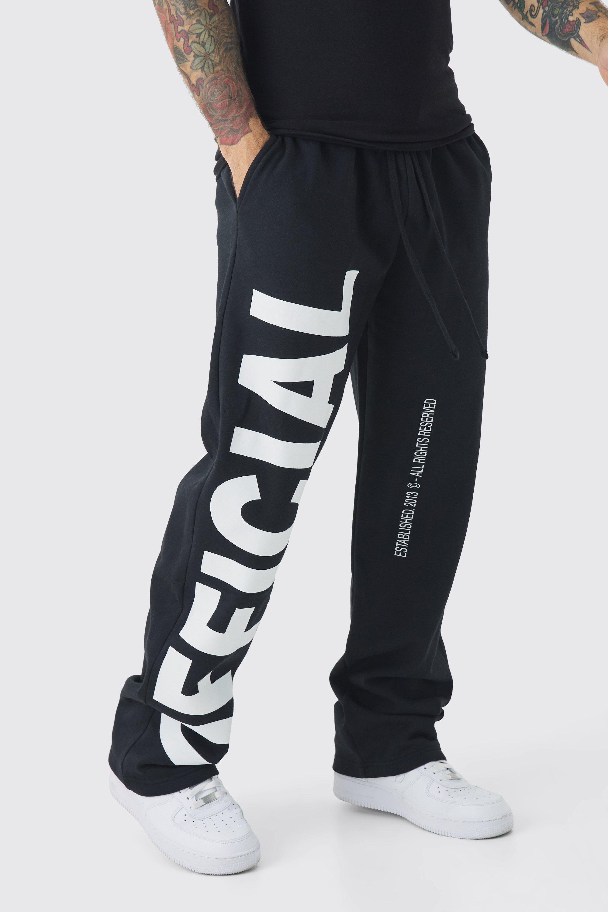 Relaxed Official Text Jogger | boohooMAN USA Product Image