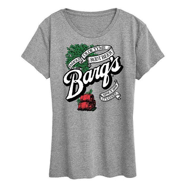 Womens Coca-Cola Barqs Graphic Tee, Girls Grey Gray Product Image