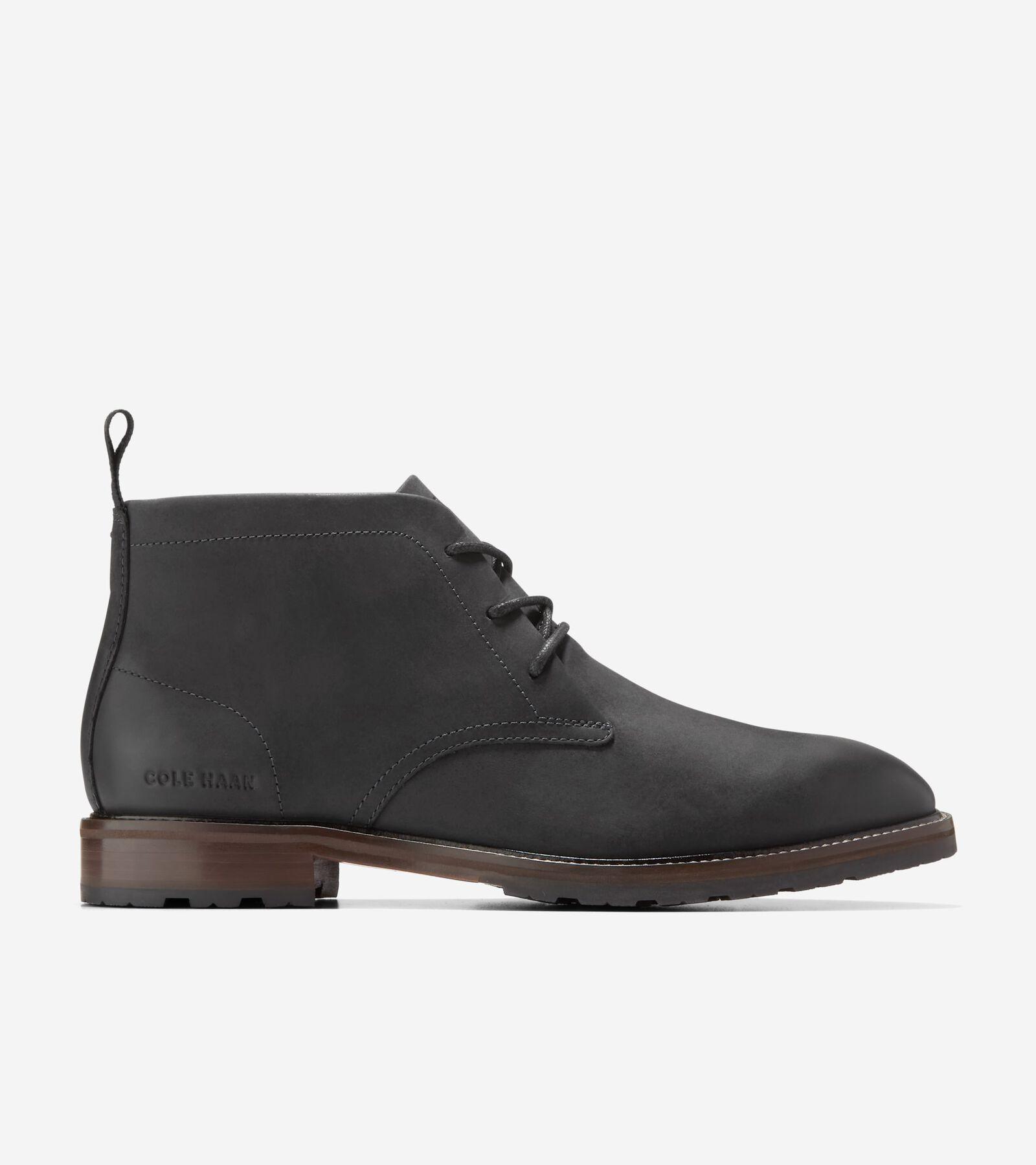 Cole Haan Mens Berkshire Lug Chukka Boot - Black Size 7.5 Water-Resistant Product Image