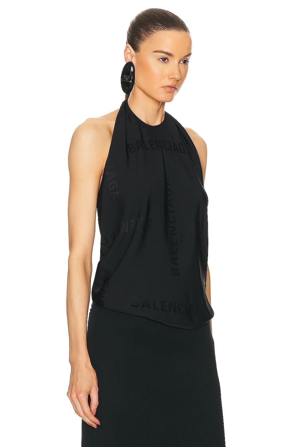 Balenciaga Knotted Top Black. (also in 36, 38, 40, 42). Product Image