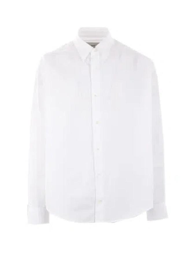 AMI ALEXANDRE MATTIUSSI Boxy Cotton Shirt In White Product Image