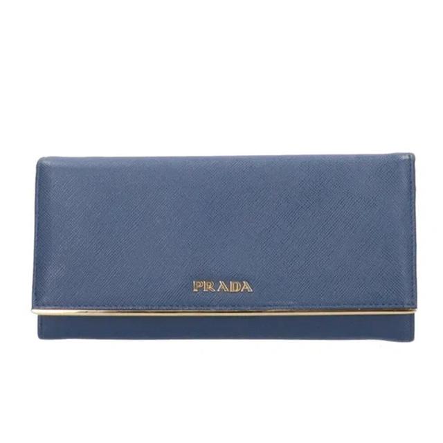 Saffiano Leather Wallet () In Blue Product Image