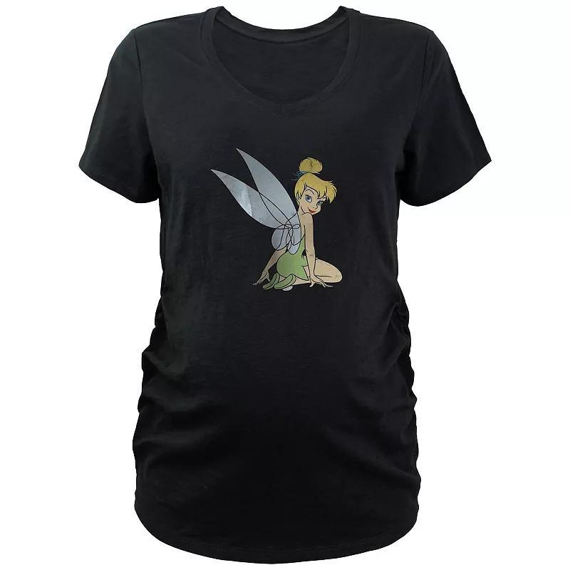 Disneys Tinker Bell Profile Portrait Maternity Graphic Tee, Womens Product Image