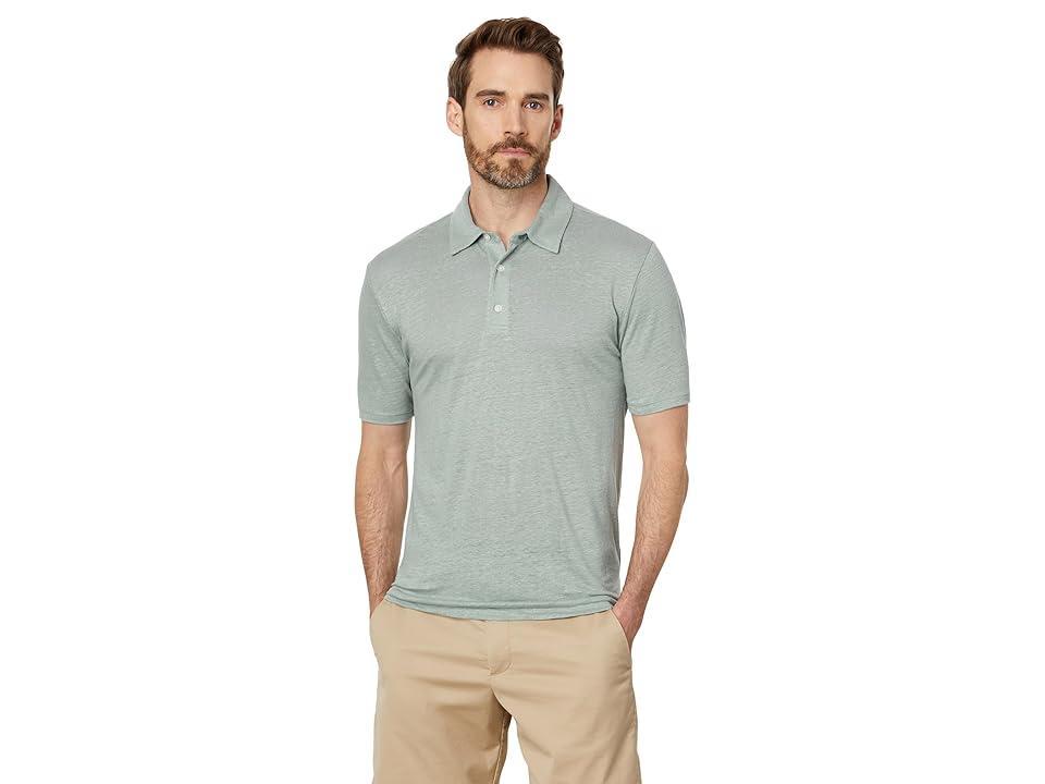 Mens Linen Polo Shirt Product Image