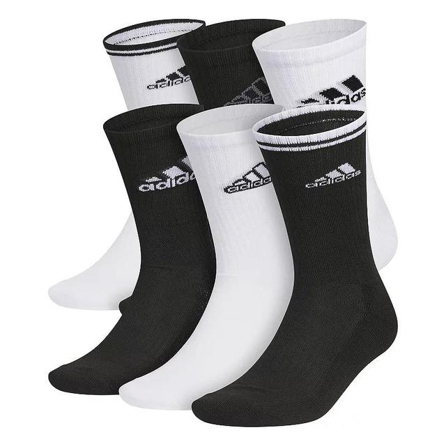 Mens adidas 6-pack Athletic Cushioned Crew Socks Product Image