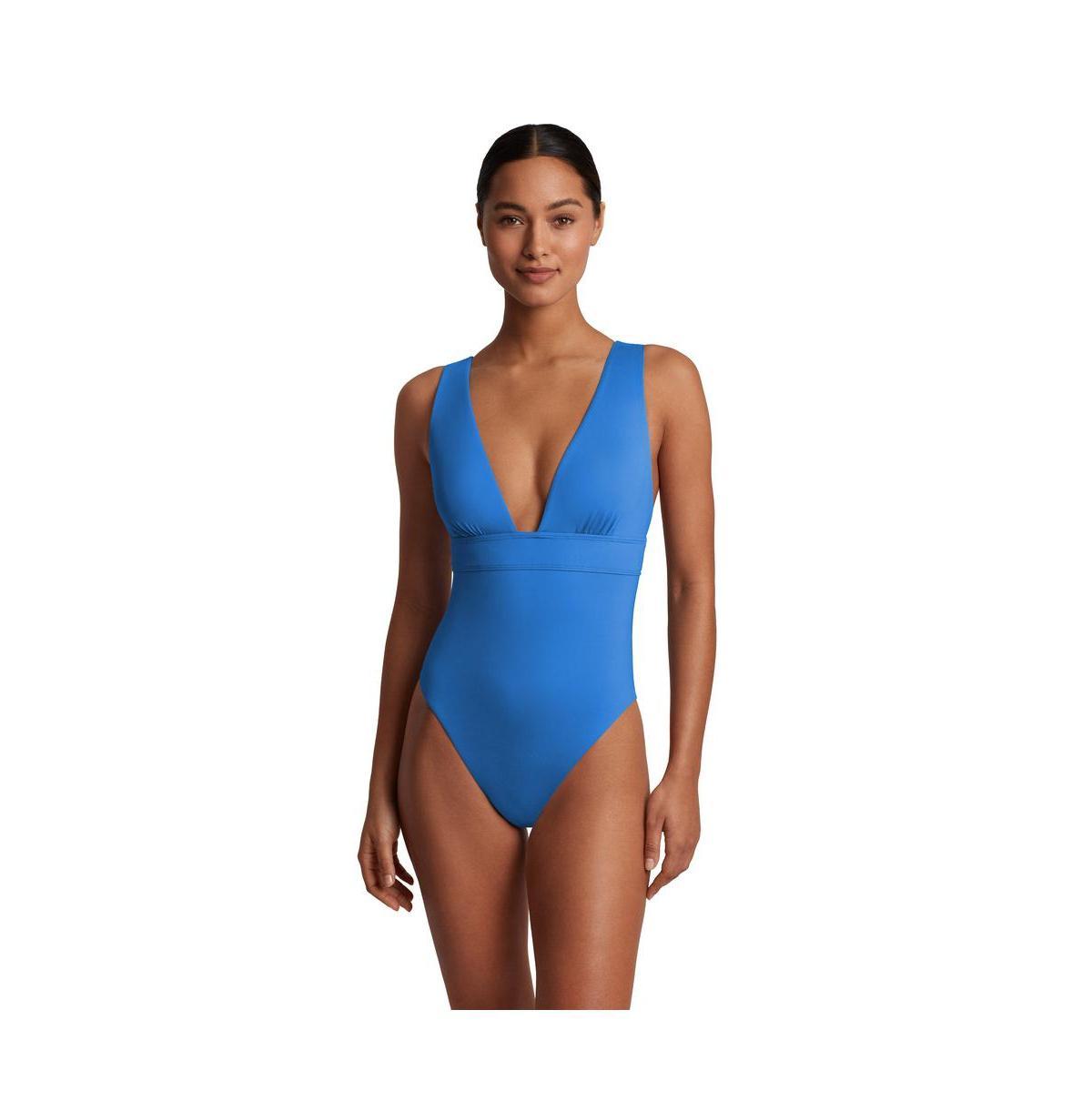 Lauren Ralph Lauren Womens Modern V Neck One Piece Swimsuit Product Image