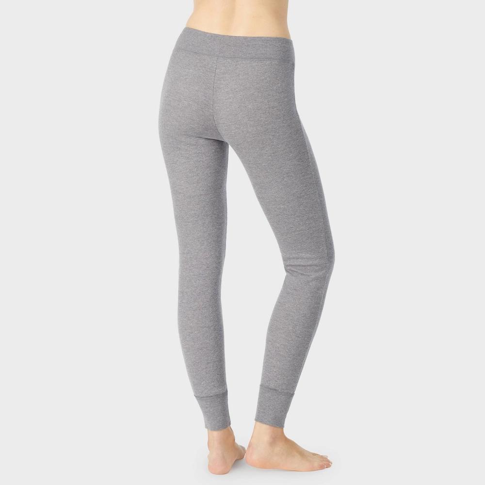 Warm Essentials by Cuddl Duds Womens Waffle Thermal Leggings - Graphite Heather XXL Product Image