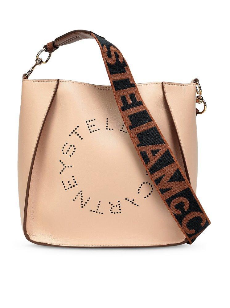 Stella Logo Detailed Shoulder Bag In Pink Product Image