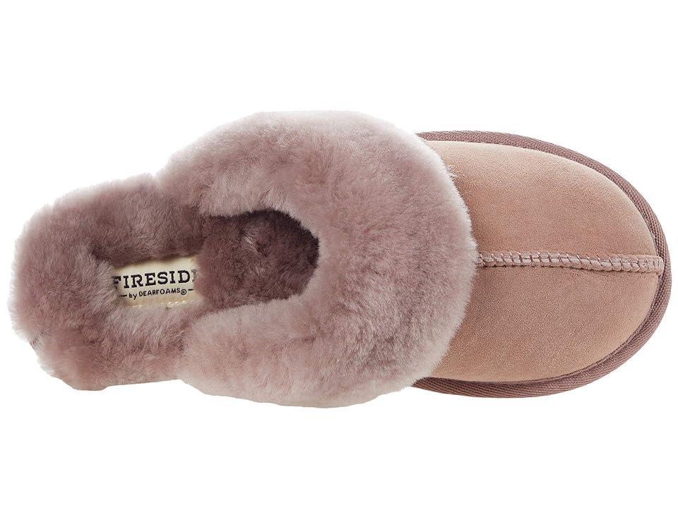 Fireside by Dearfoams Sydney Scuff Womens Slippers Brown Product Image