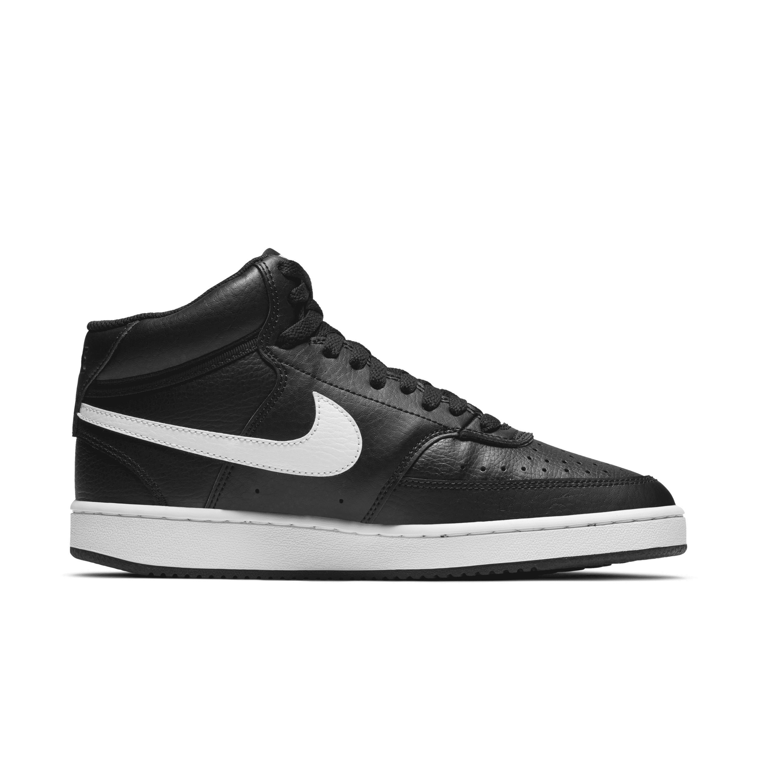 Nike Court Vision Mid-Top Womens Shoes Black Product Image