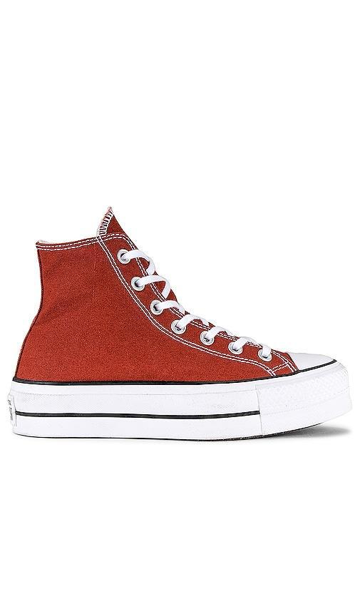 Converse Chuck Taylor All Star Lift Platform Sneaker in Red. Size 6.5, 7. Product Image