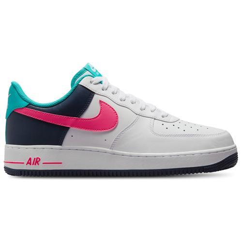 Nike Mens Nike Air Force 1 07 NAS - Mens Basketball Shoes Blue/White/Pink Product Image