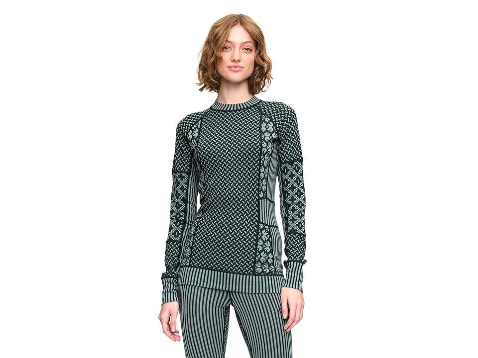 KARI TRAA Smekker (Kroll) Long Sleeve (Pine) Women's Clothing Product Image