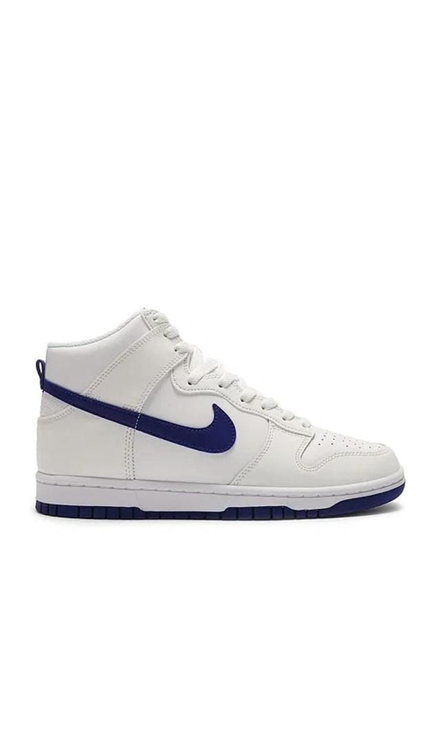 NIKE Dunk Hi Retro Sneaker In White  Concord  & Summit White Product Image