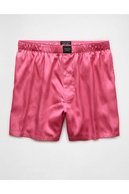 AEO Mens Solid Satin Pocket Boxer Short Men's Product Image