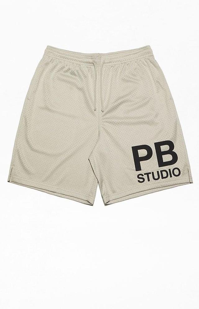 Playboy Mens By PacSun Couplet Mesh Shorts - Graymall Product Image