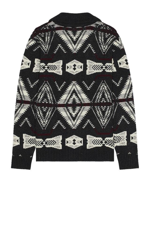 Schott NYC Geometric Wool Blend Cardigan Product Image