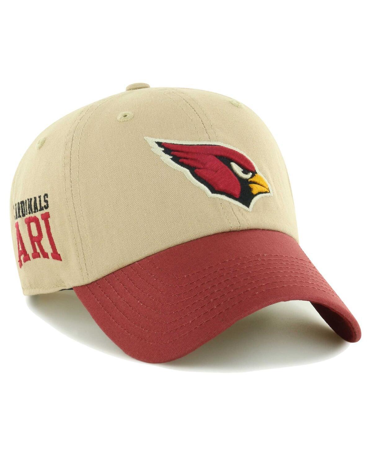 Mens 47 Khaki/Cardinal Arizona Cardinals Ashford Clean Up Adjustable Hat Product Image