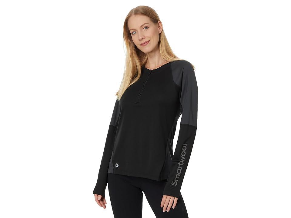 Smartwool Mountain Bike Long Sleeve Jersey Charcoal) Women's Clothing Product Image