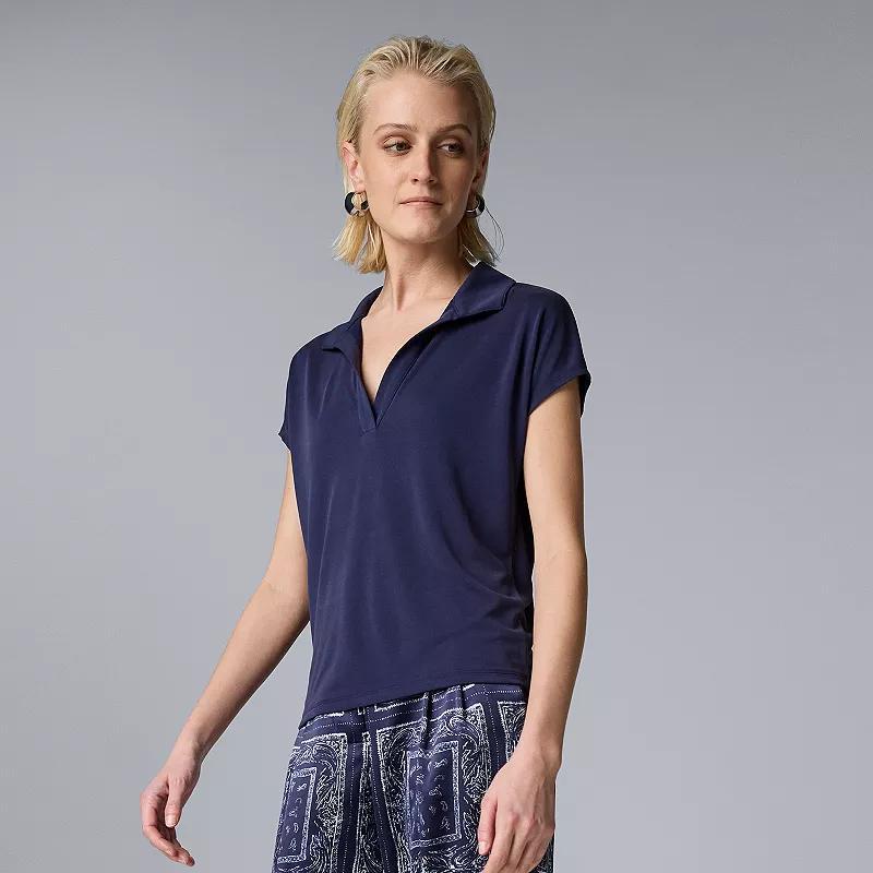 Womens Simply Vera Vera Wang Dolman Polo Product Image