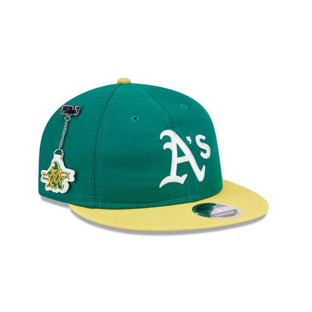 Oakland Athletics Team Color Retro Crown 9FIFTY Adjustable Hat Male Product Image