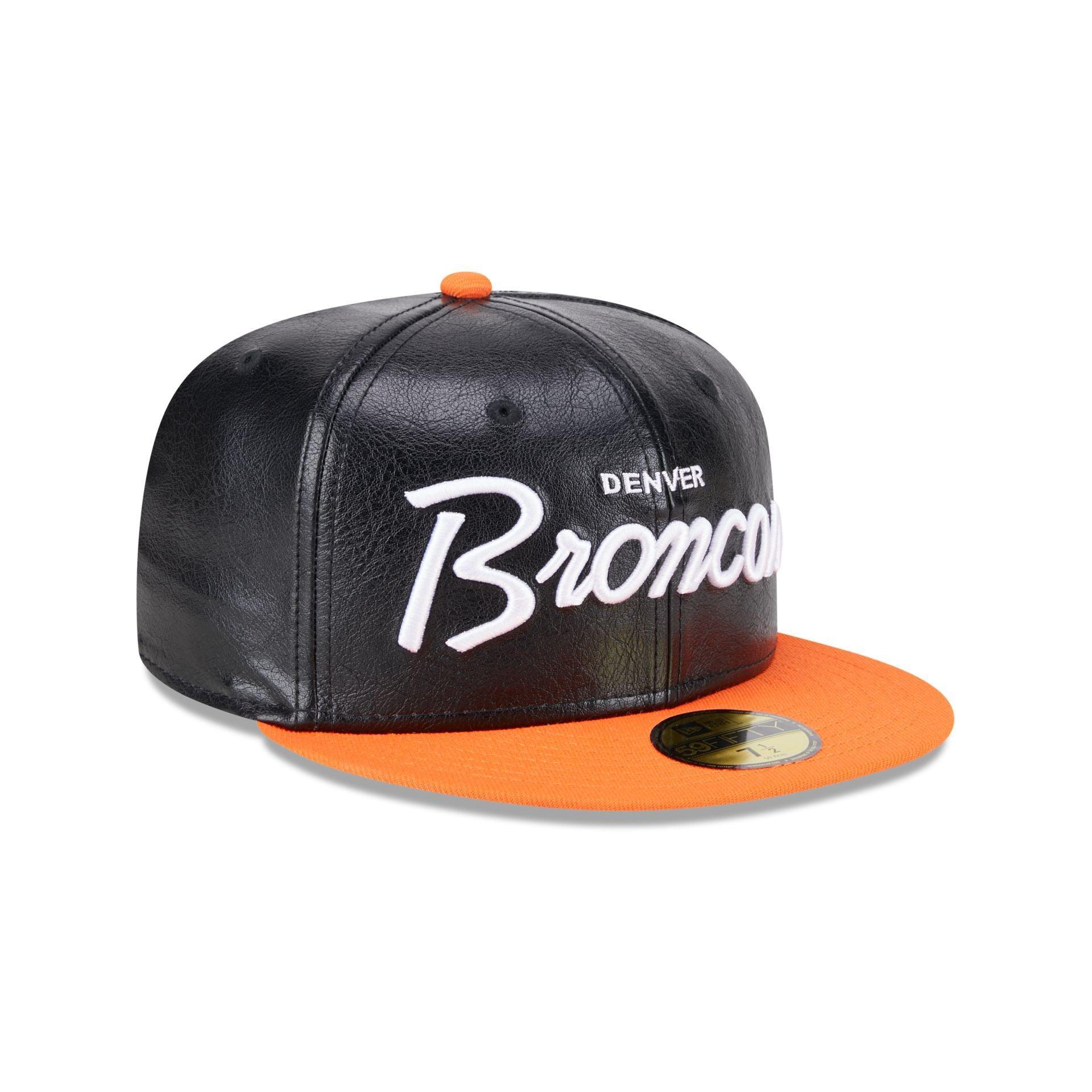 Denver Broncos Faux Leather Crown 59FIFTY Fitted Hat Male Product Image