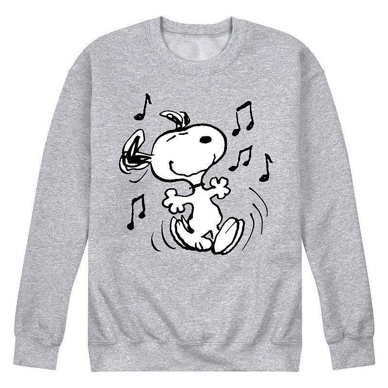 Mens Peanuts Snoopy Dancing Graphic Sweatshirt Product Image