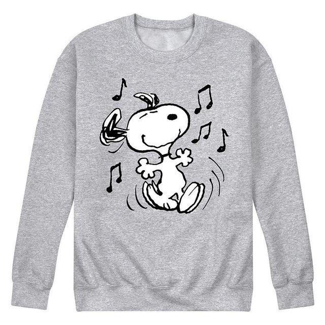 Mens Peanuts Snoopy Dancing Graphic Sweatshirt Product Image