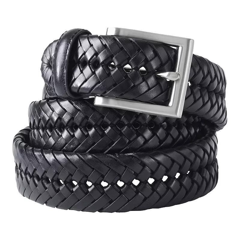 Mens Lands End Big Leather Braid Belt Product Image