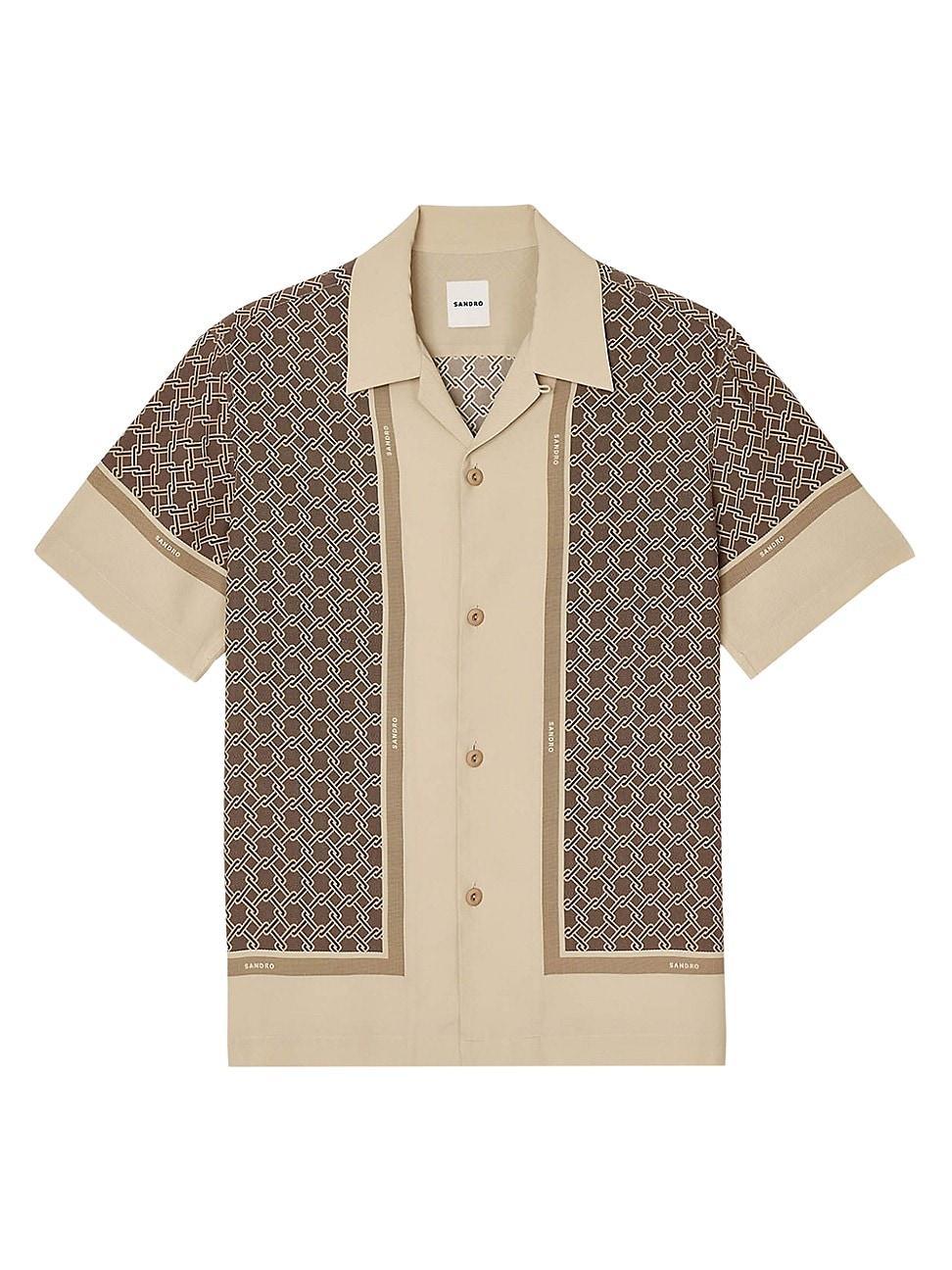 Mens Short Sleeved Patterned Shirt Product Image