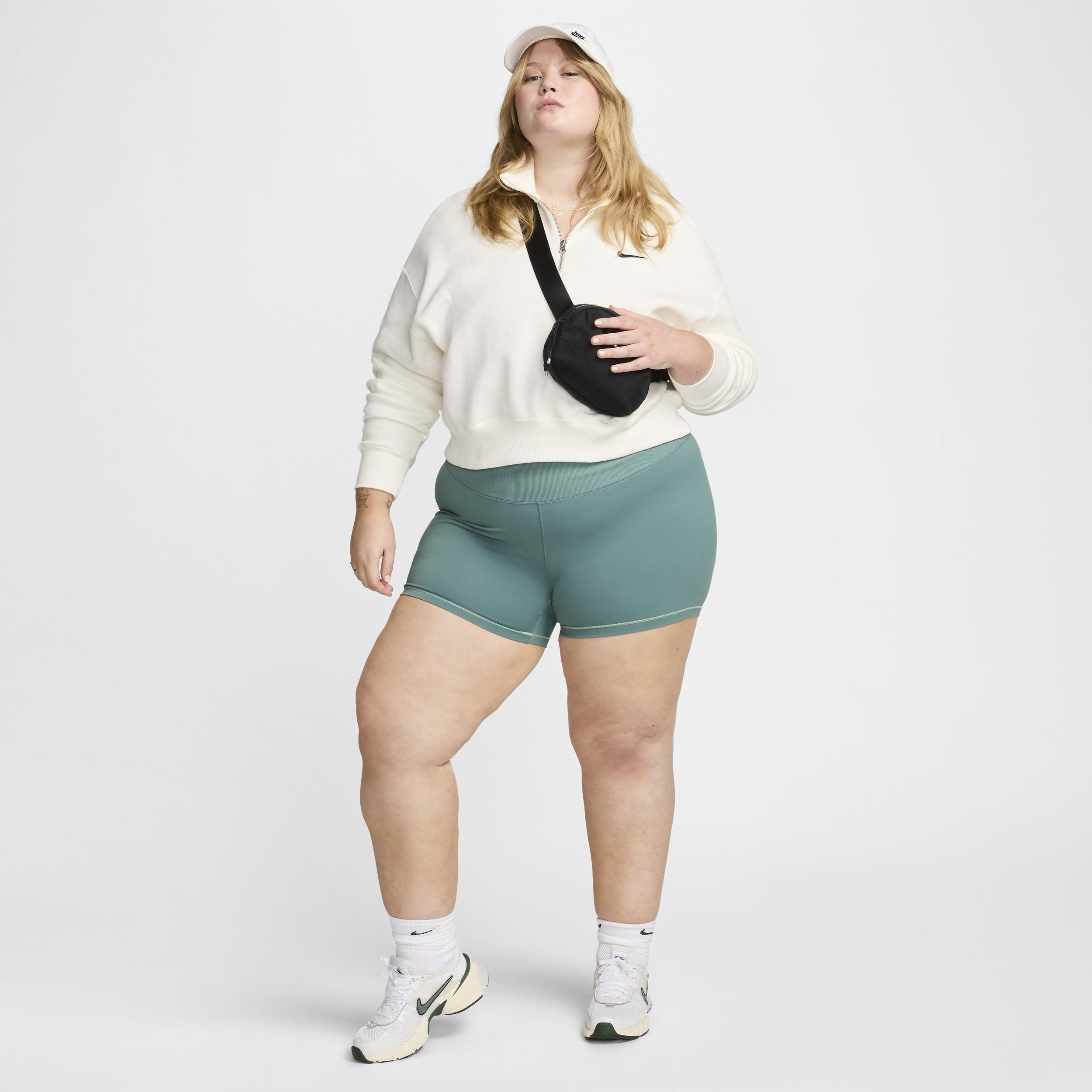 Nike Women's One Rib High-Waisted 5" Biker Shorts (Plus Size) Product Image