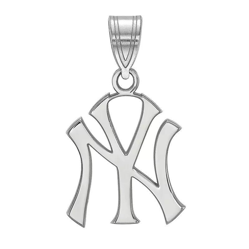 LogoArt 10K Gold New York Yankees Pendant, Womens 10k Whgold Product Image