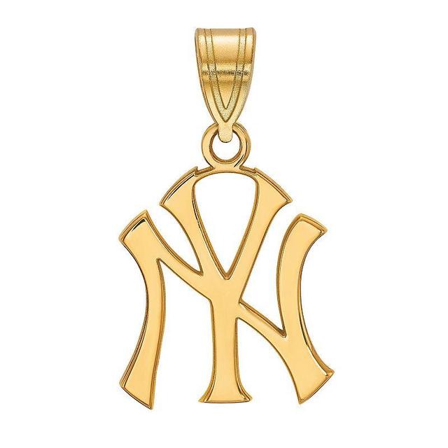 LogoArt 14K Gold New York Yankees Pendant, Womens Product Image