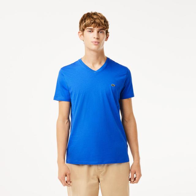 Men's V-neck Pima Cotton Jersey T-shirt Product Image