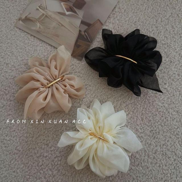 Mesh Flower Alloy Hair Clip Product Image