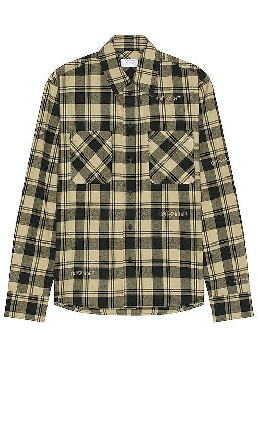 OFF-WHITE Check Flannel Shirt Size M, S, XL/1X. Product Image