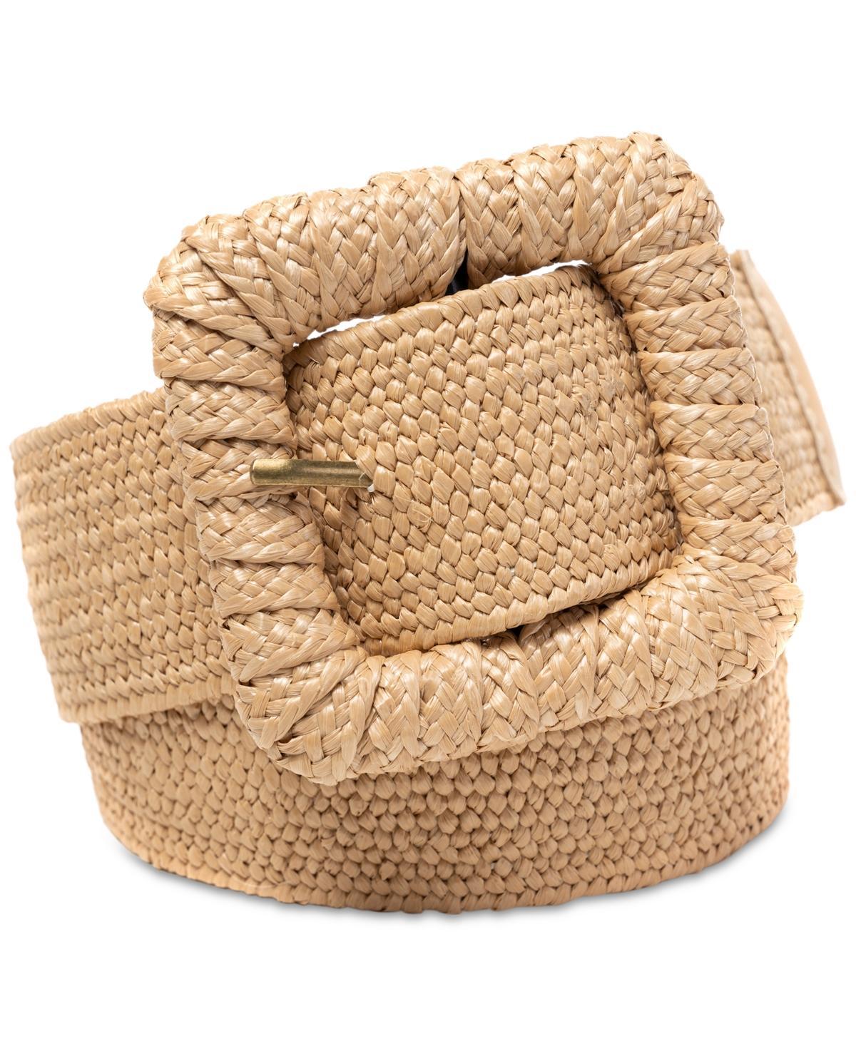 Style & Co Womens Stretch Straw Wrapped-Buckle Belt, Created for Macys Product Image