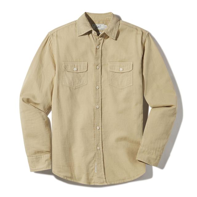 Brando Lightweight Double Cloth Shirt - Safari Product Image