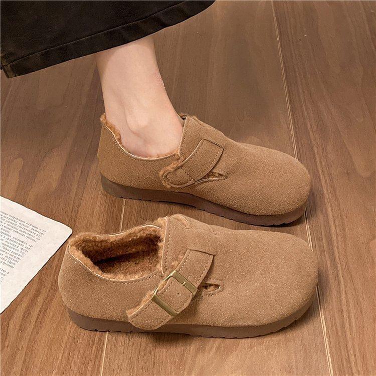 Buckled Fleece Lined Slip Ons Product Image